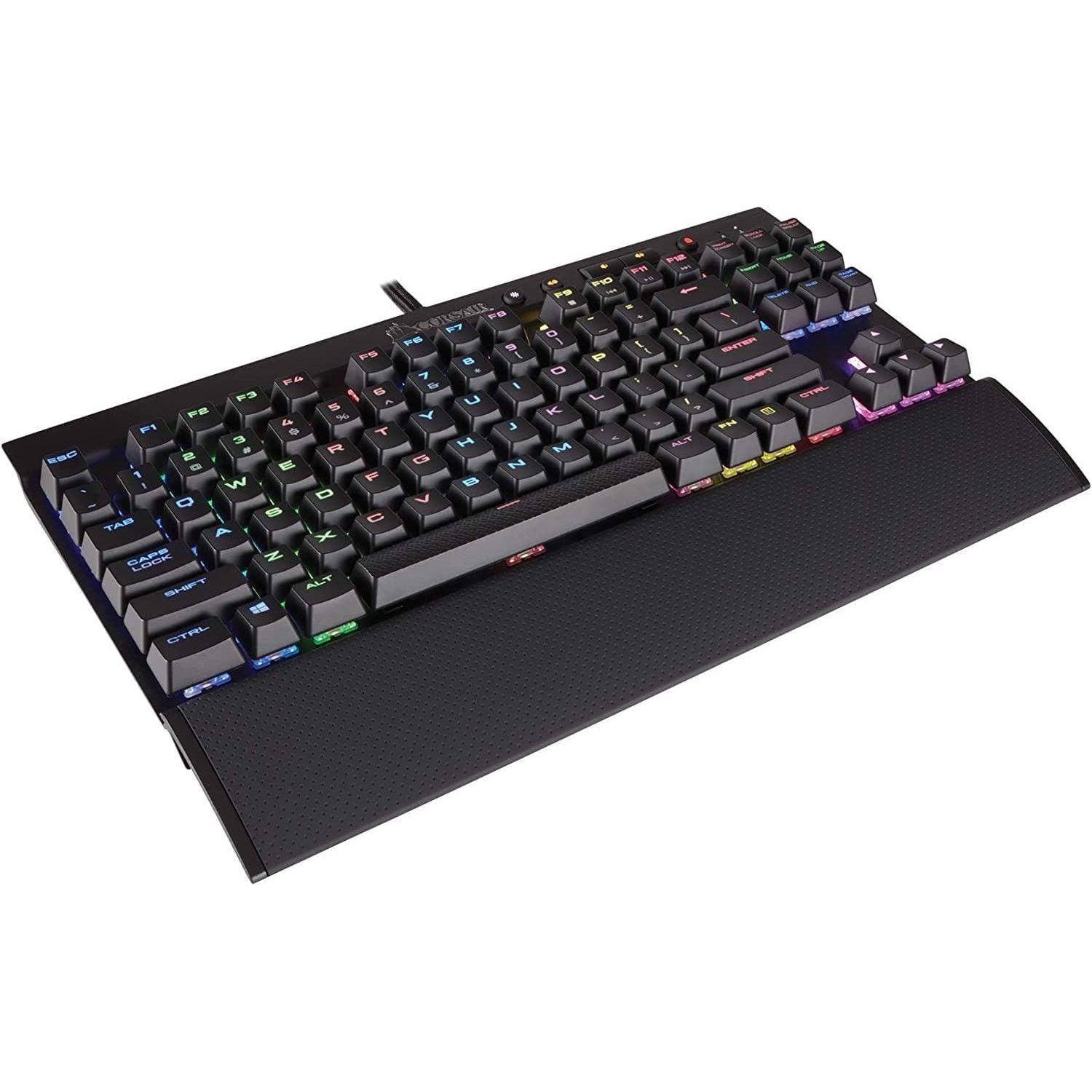 Buy Corsair,Corsair K65 RGB RAPIDFIRE Compact Mechanical Keyboard (CHERRY MX SPEED RGB, Aircraft-Grade Anodised Brushed Aluminium, 10 Keyless Design, Vibrant Multi-Colour LED Backlighting) QWERTY, Black - Gadcet.com | UK | London | Scotland | Wales| Ireland | Near Me | Cheap | Pay In 3 | Keyboards